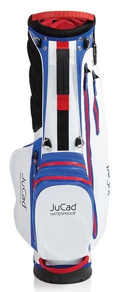 JuCad Waterproof 2in1 stand bag, azul/blanco/rojo