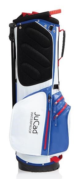 JuCad Waterproof 2in1 stand bag, azul/blanco/rojo