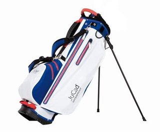 JuCad Waterproof 2in1 stand bag, azul/blanco/rojo