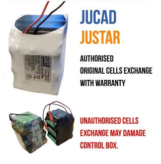JuCad 1.0 Powerpack kit de reemplazo del sistema sin unidad de control para montaje propio incl. carcasa de celdas de batería pequeña y cubierta