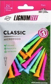 Lignum Tee 53mm (2 1/8") 16pack neon mix tees