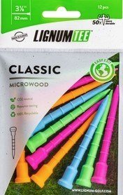 Lignum Tee 82mm (3 1/8") 12pack neon mix tees