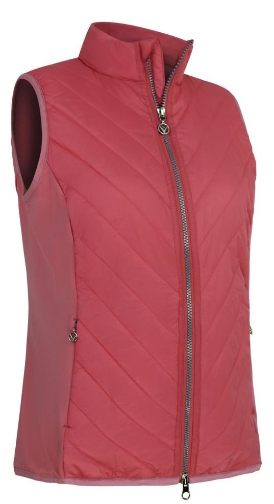 Callaway Lightweight Quilted chaleco de mujer, geranium