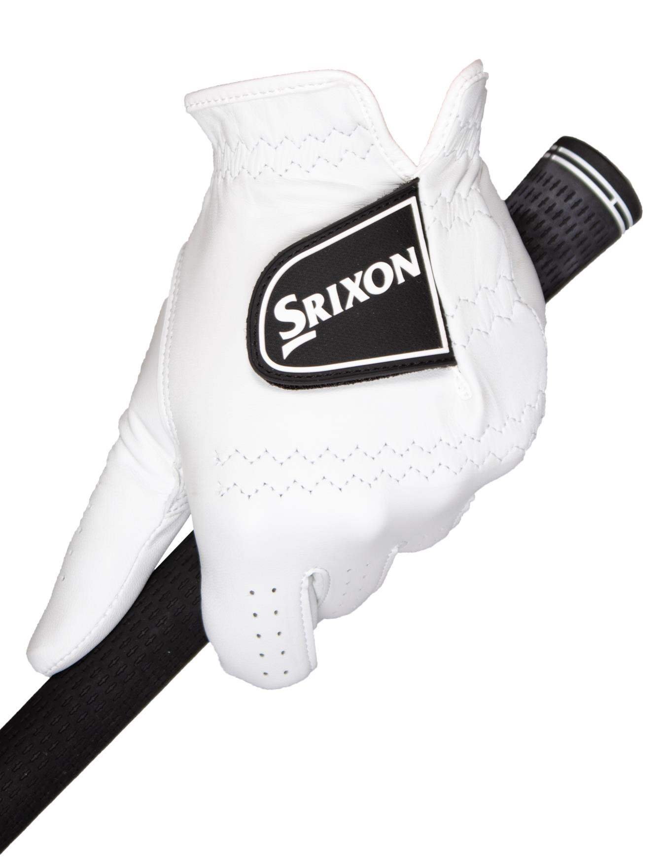 Srixon Premium Cabretta Leather guante de golf para hombre, blanco