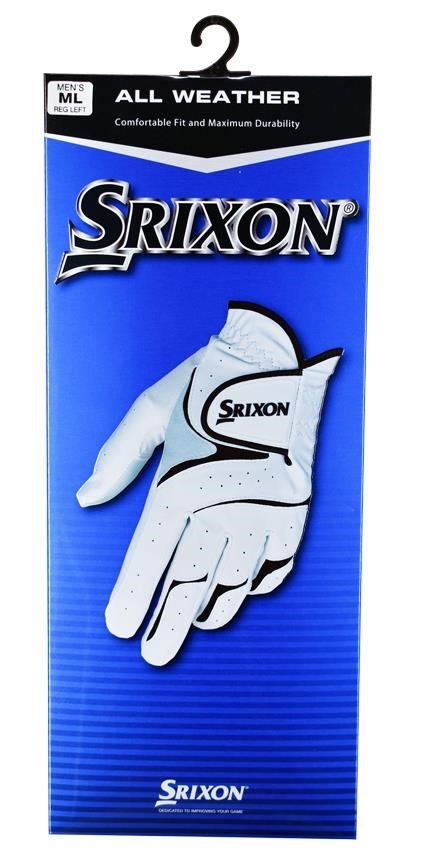 Srixon All Weather guante de golf para hombre, blanco