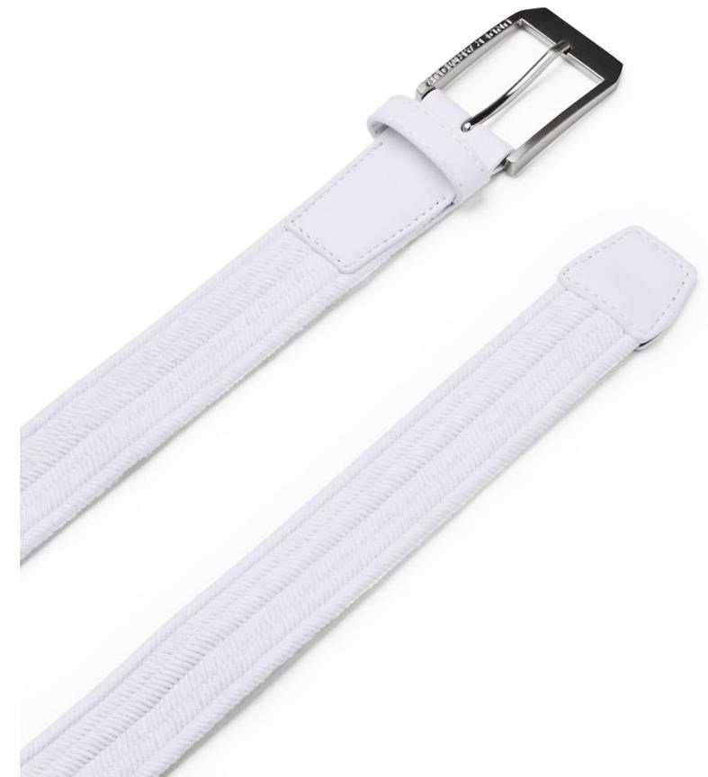 Under Armour Braided cinturón de golf para hombre, blanco