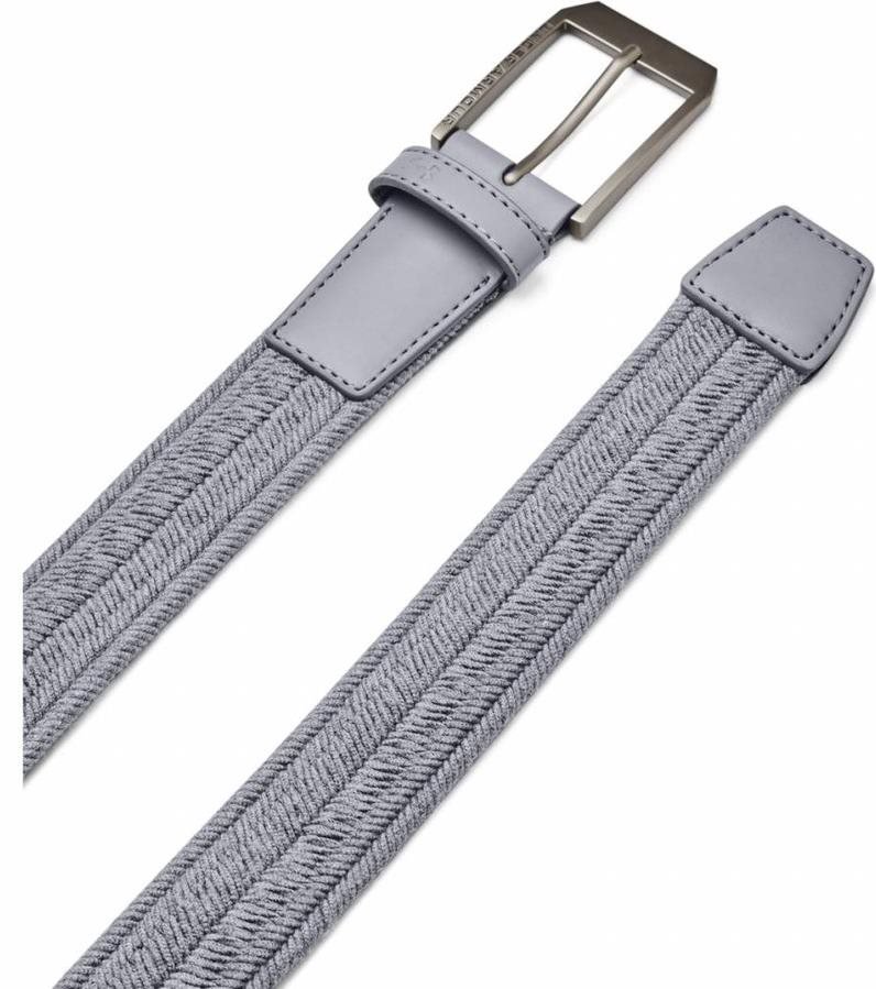 Under Armour Braided cinturón de golf para hombre, gris