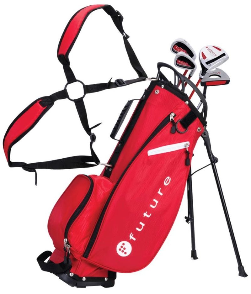 Spalding Future set de golf junior (120-130 cm), rojo