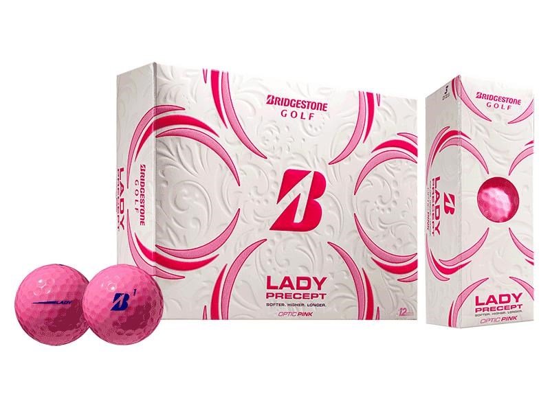 Bridgestone Lady Precept pelotas de golf para mujer, rosas