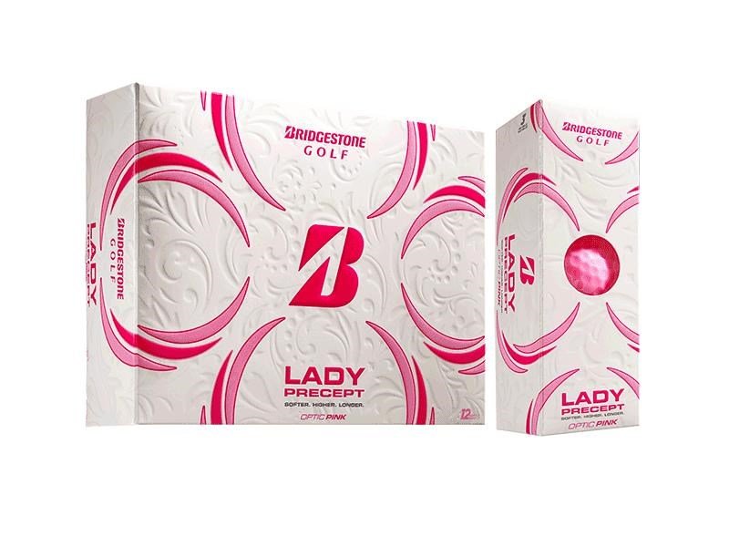 Bridgestone Lady Precept pelotas de golf para mujer, rosas