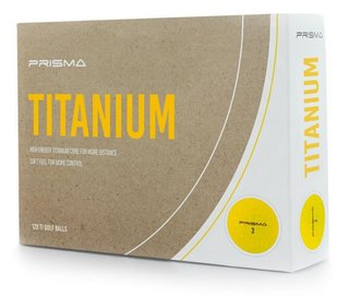 Masters Prisma Titanium pelotas de golf, amarillas