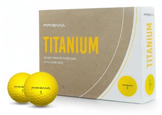 Masters Golf Prisma Titanium bolas de golf (12 bolas), amarillas