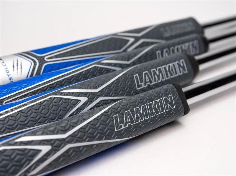 Lamkin SINKFIT PU Squaretop putter grip, negro/azul