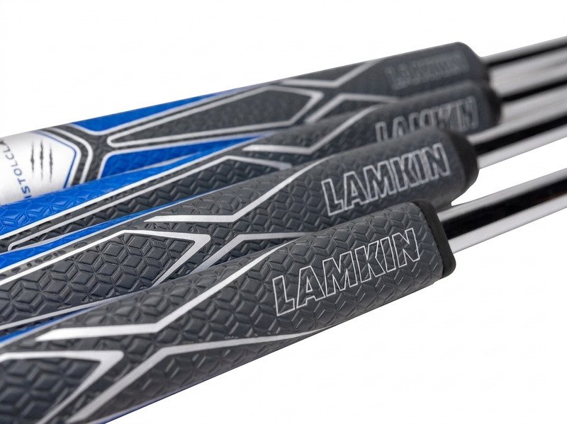 Lamkin SINKFIT PU Squaretop putter grip, negro/azul