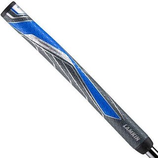 Lamkin SINKFIT PU Straight grip de putter, negro/azul