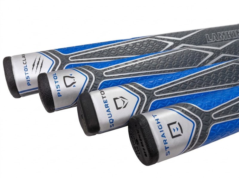 Lamkin SINKFIT PU Straight grip de putter, negro/azul