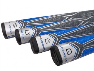 Lamkin SINKFIT PU Pistol grip de putter, negro/azul