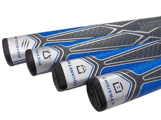 Lamkin Sink Fit PU Pistolclaw grip de putter, negro/azul