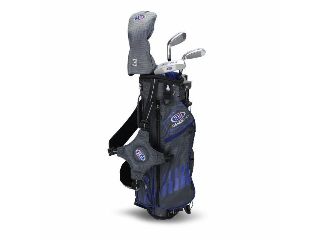 U.S. Kids Golf UL45 (114cm) WT25-s 4-Club junior set de golf 2022, grafito + stand bag, gris/azul