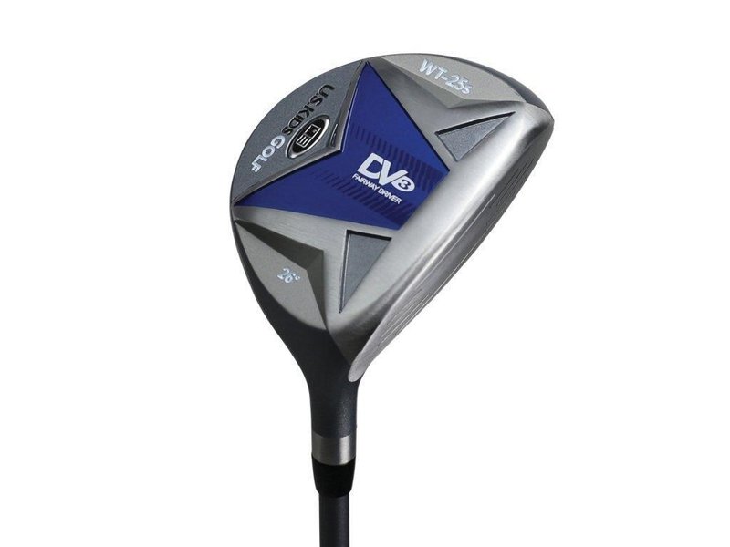U.S. Kids Golf UL45 (114cm) WT25-s 4-Club junior set de golf 2022, grafito + stand bag, gris/azul