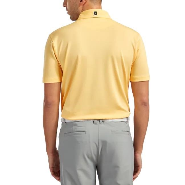 FootJoy Stretch Pique Solid polo de hombre, amarillo