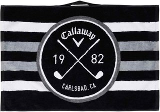 Callaway Cart toalla de golf, 40x60 cm, negro/blanco