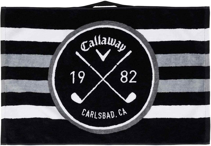 Callaway Cart toalla de golf, 40x60 cm, negro/blanco