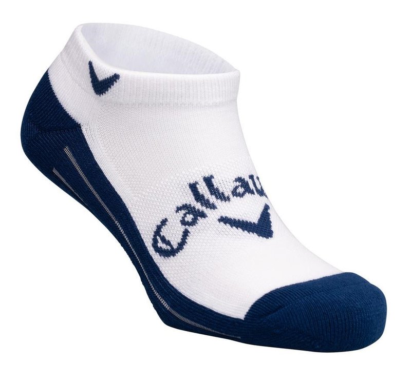 Callaway Tour Opti-Dri Low Cut calcetines de hombre, blanco/marino
