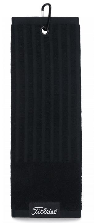 Titleist Tri-Fold toalla de golf, negra