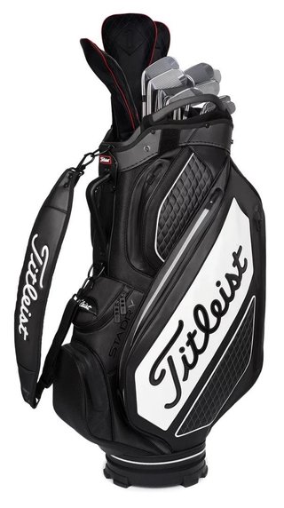 Titleist Tour Series Premium Stadry staff bag, negro/blanco