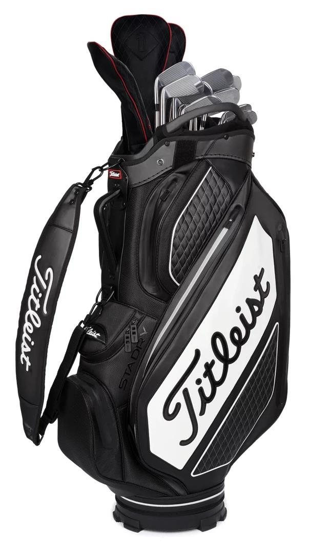 Titleist Tour Series Premium Stadry staff bag, negro/blanco