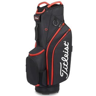 Titleist Cart 14 cart bag, negro/negro/rojo