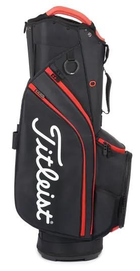 Titleist Cart 14 cart bag, negro/negro/rojo