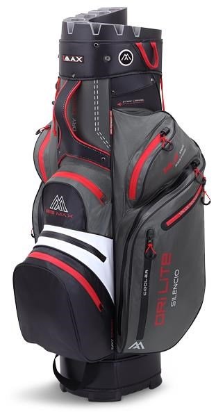 Big Max Dri Lite Silencio 2 Organizer cart bag, charcoal/white/black/red