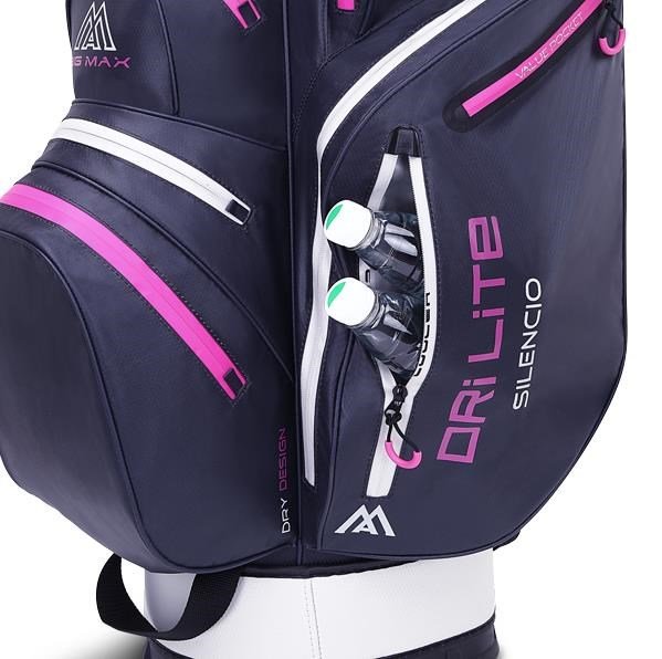 Big Max Dri Lite Silencio 2 Organizer bolsa de carro, steel blue/silver/fuchsia