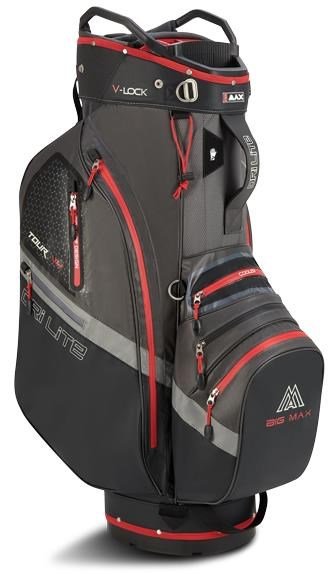 Big Max Dri Lite V-4 Organizer bolsa de carro, carbón/negro/rojo