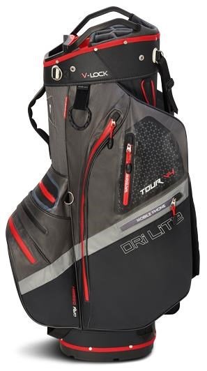 Big Max Dri Lite V-4 Organizer bolsa de carro, carbón/negro/rojo