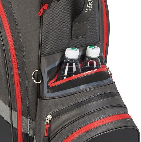 Big Max Dri Lite V-4 Organizer bolsa de carro, carbón/negro/rojo
