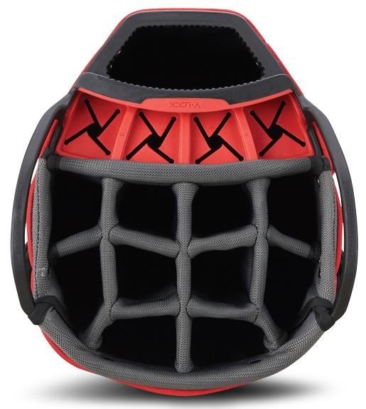 Big Max Dri Lite V-4 Organizer bolsa de carro, carbón/negro/rojo