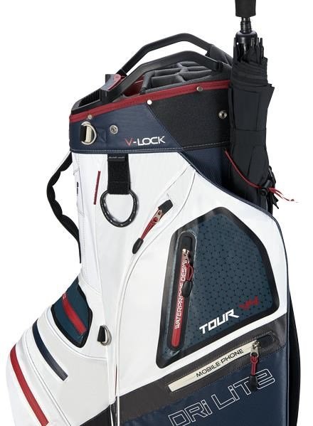 Big Max Dri Lite V-4 Organizer bolsa de carro, blueberry/white/merlot