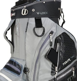 Big Max Dri Lite V-4 Organizer cart bag, gris/negro