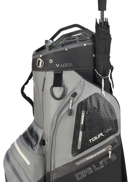 Big Max Dri Lite V-4 Organizer cart bag, gris/negro