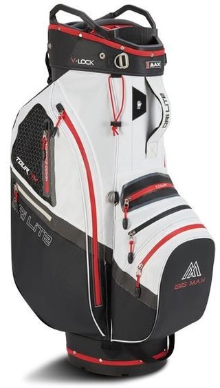 Big Max Dri Lite V-4 Organizer cart bag, negro/blanco/rojo