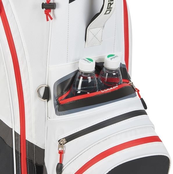 Big Max Dri Lite V-4 Organizer cart bag, negro/blanco/rojo
