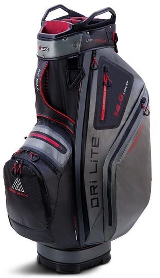 Big Max Dri Lite Tour cart bag, negro/carbón/merlot