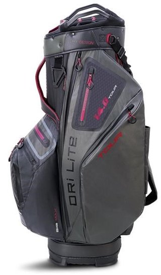 Big Max Dri Lite Tour cart bag, negro/carbón/merlot