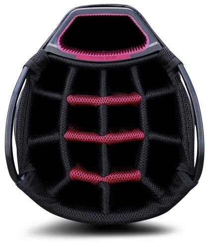 Big Max Dri Lite Tour cart bag, negro/carbón/merlot
