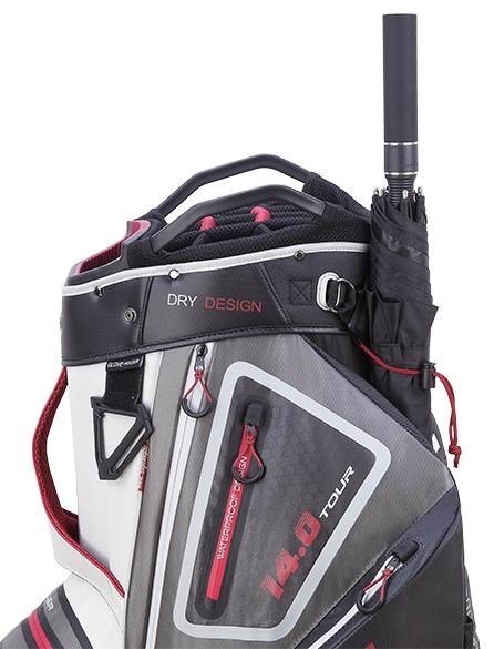 Big Max Dri Lite Tour bolsa de carro, blanco/gris/negro/merlot