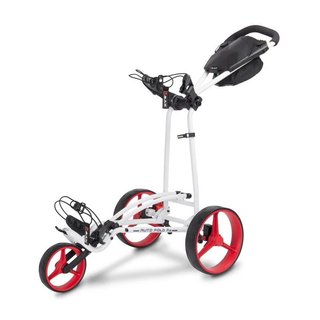 Big Max Autofold FF carrito de golf manual, blanco/rojo