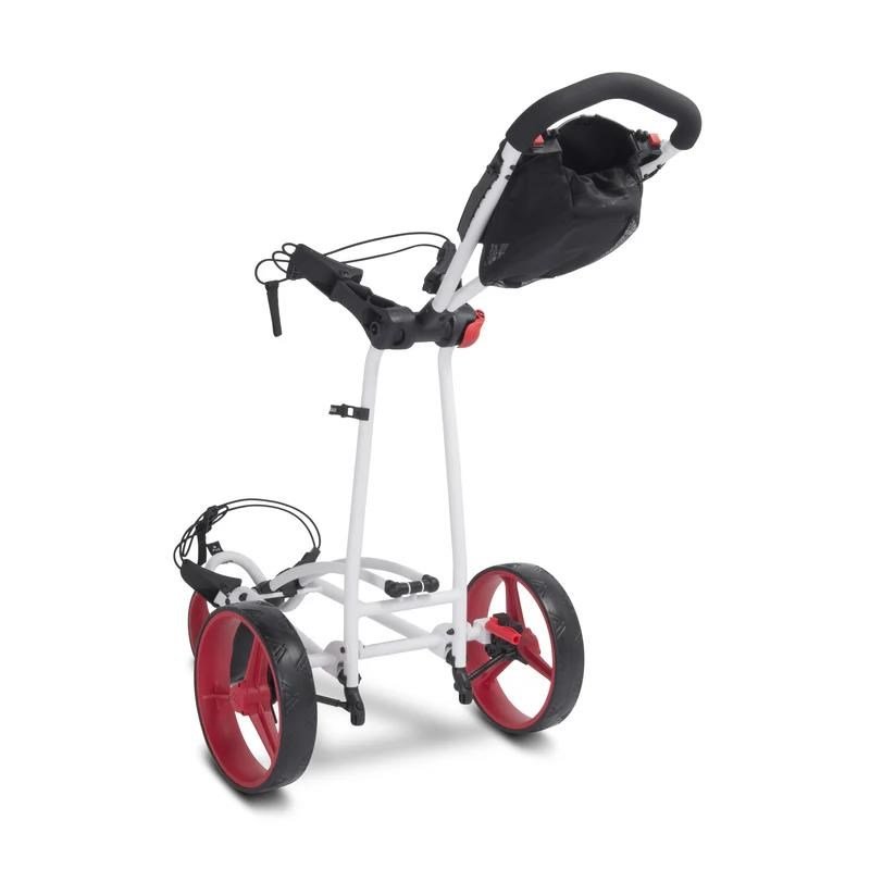 Big Max Autofold FF carrito de golf manual, blanco/rojo
